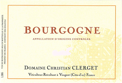 2020 Bourgogne Rouge, Domaine Christian Clerget